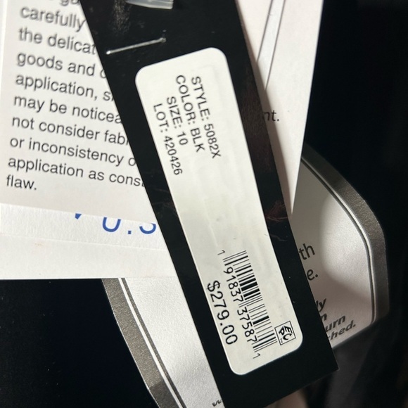 Xscape “TIFFANY" LONG VELVET 3/4 SLEEVE RUFFLE TOP DRESS - Picture 6 of 7